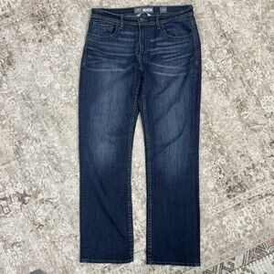BKE Tyler Straight Leg 33Rx32 Dark Wash Rodeo Western Stretch